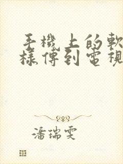 手机上的软件怎样传到电视上