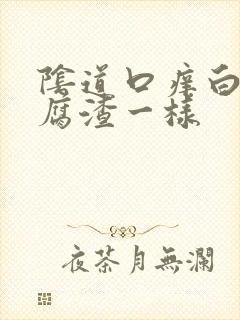 阴道口痒白带豆腐渣一样封面