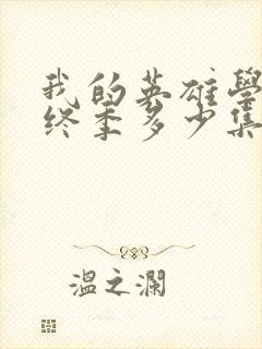 我的英雄学院最终季多少集