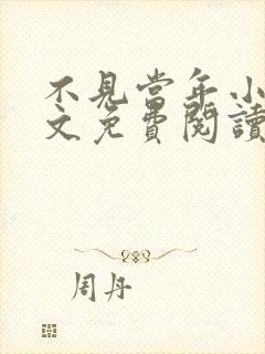 不见当年小说全文免费阅读