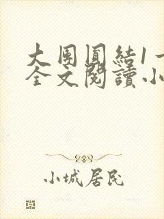 大团圆结1一6全文阅读小说