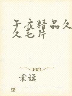 午夜精品久久久久毛片