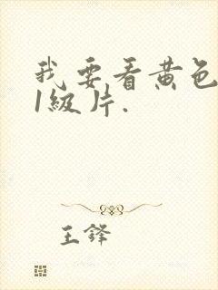 我要看黄色录像1级片.封面