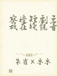 察边短剧免费播放在线观看