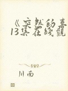 《突然的喜欢》13集在线观看免费