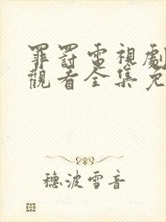 罪罚电视剧在线观看全集免费封面