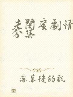 老闺蜜剧情介绍分集封面