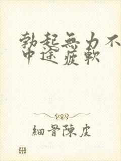 勃起无力不硬_中途疲软