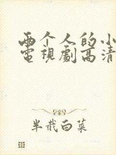 两个人的小森林电视剧高清免费观看