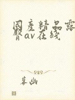 国产精品露脸蜜臀av在线