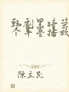 韩剧黑暗荣耀哪个平台播放