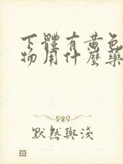 下体有黄色分泌物用什么药