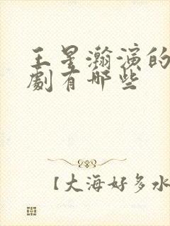 王星瀚演的电视剧有哪些