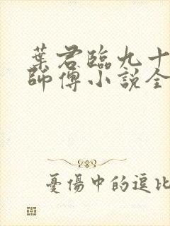 叶君临九十九个师傅小说全集正版