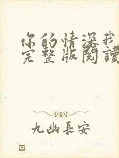 你的情深我不配完整版阅读封面