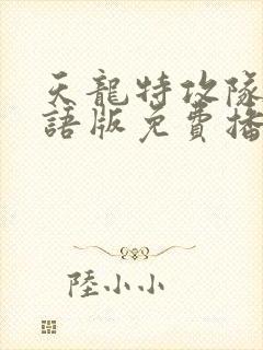 天龙特攻队2国语版免费播放