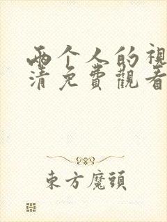 两个人的视频高清免费观看