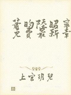 萧昀陆昭宁全文免费最新章节阅读