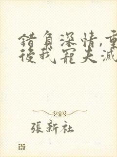 错负深情,重生后我宠夫灭渣