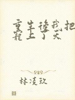 重生后我把夫君宠上了天