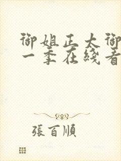 御姐正太御姐第一季在线看全集封面