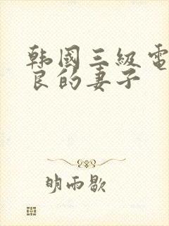 韩国三级电影善良的妻子