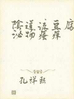 阴道流豆腐渣分泌物瘙痒