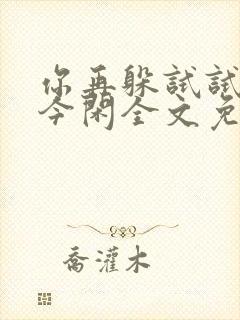 你再躲试试by今闲全文免费阅读