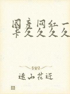 国产网红一区不卡久久久久