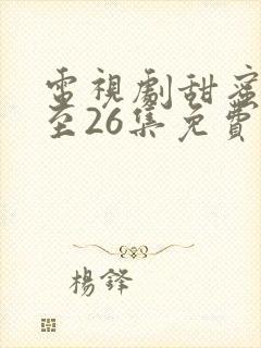 电视剧甜蜜蜜1至26集免费观看