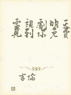 电视剧明天也想见到你免费观看第三集