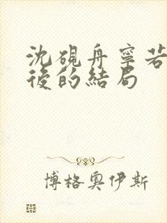 沈砚舟宁若曦最后的结局