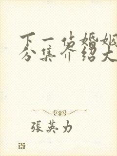 下一站婚姻剧情分集介绍大全