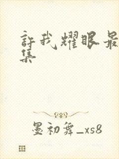 许我耀眼最后一集封面