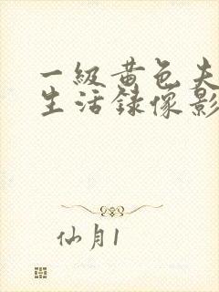 一级黄色夫妻性生活录像影片