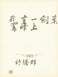 我有一剑叶观青鸾峰上