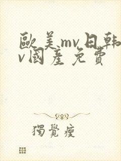 欧美mv日韩mv国产免费封面