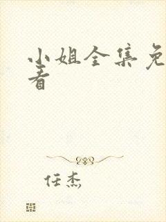 小姐全集免费观看封面