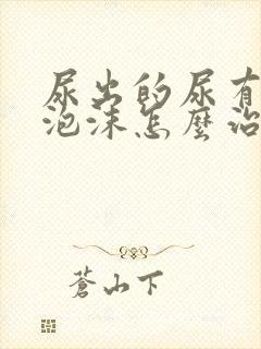 尿出的尿有很多泡沫怎么治疗