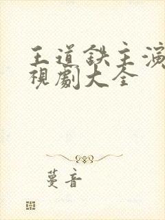 王道铁主演的电视剧大全