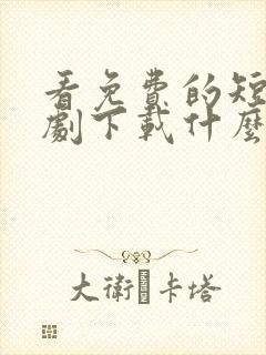 看免费的短电视剧下载什么软件