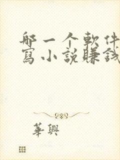 哪一个软件可以写小说赚钱