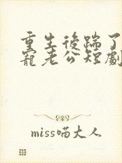 重生后踹了渣男宠老公短剧