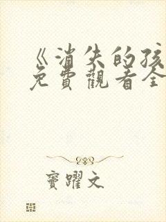 《消失的孩子》免费观看全集