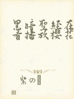 黑暗圣经在线观看播放樱花封面