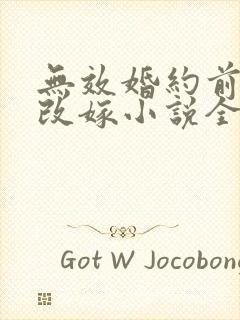 无效婚约前妻要改嫁小说全文免费阅读