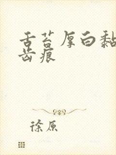 舌苔厚白黏腻有齿痕