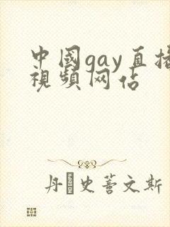中国gay直播视频网站