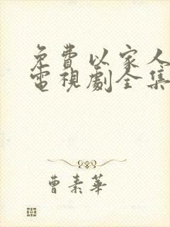 免费以家人之名电视剧全集