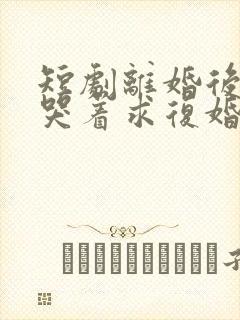 短剧离婚后前夫哭着求复婚完整版